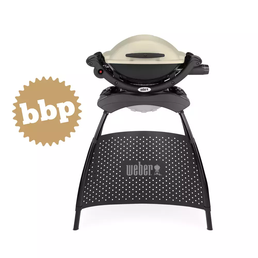 barbacoa weber gas q 1000 titanium stand