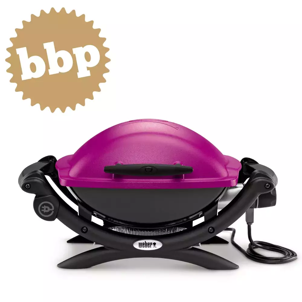barbacoa weber eléctrica q 1400 fucsia